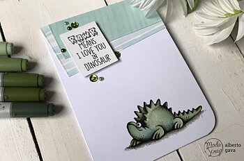 MODASCRAP CLEAR STAMPS MSTC 7-012 - DINO LAND 2