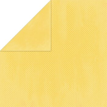 Bo Bunny Double Dot Double Sided Textured Cardstock 12"X12" -Buttercup 