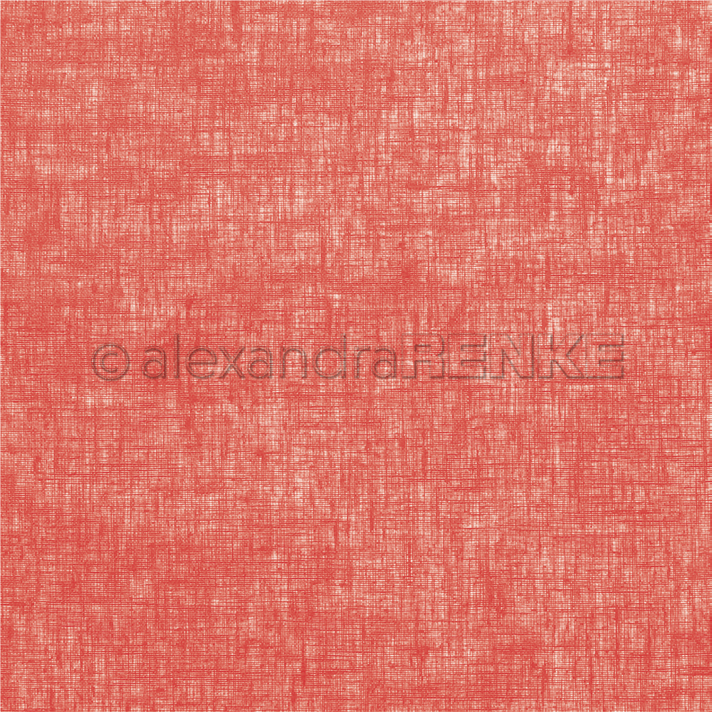 ALEXANDRA RENKE- Design paper 'Linen strawberry red'