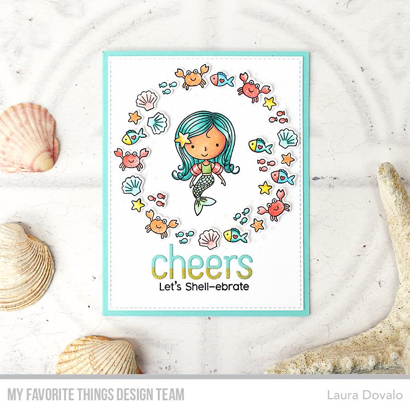 MY FAVORITE THINGS -Mermaid for Each Other STAMP & DIE SET - 3