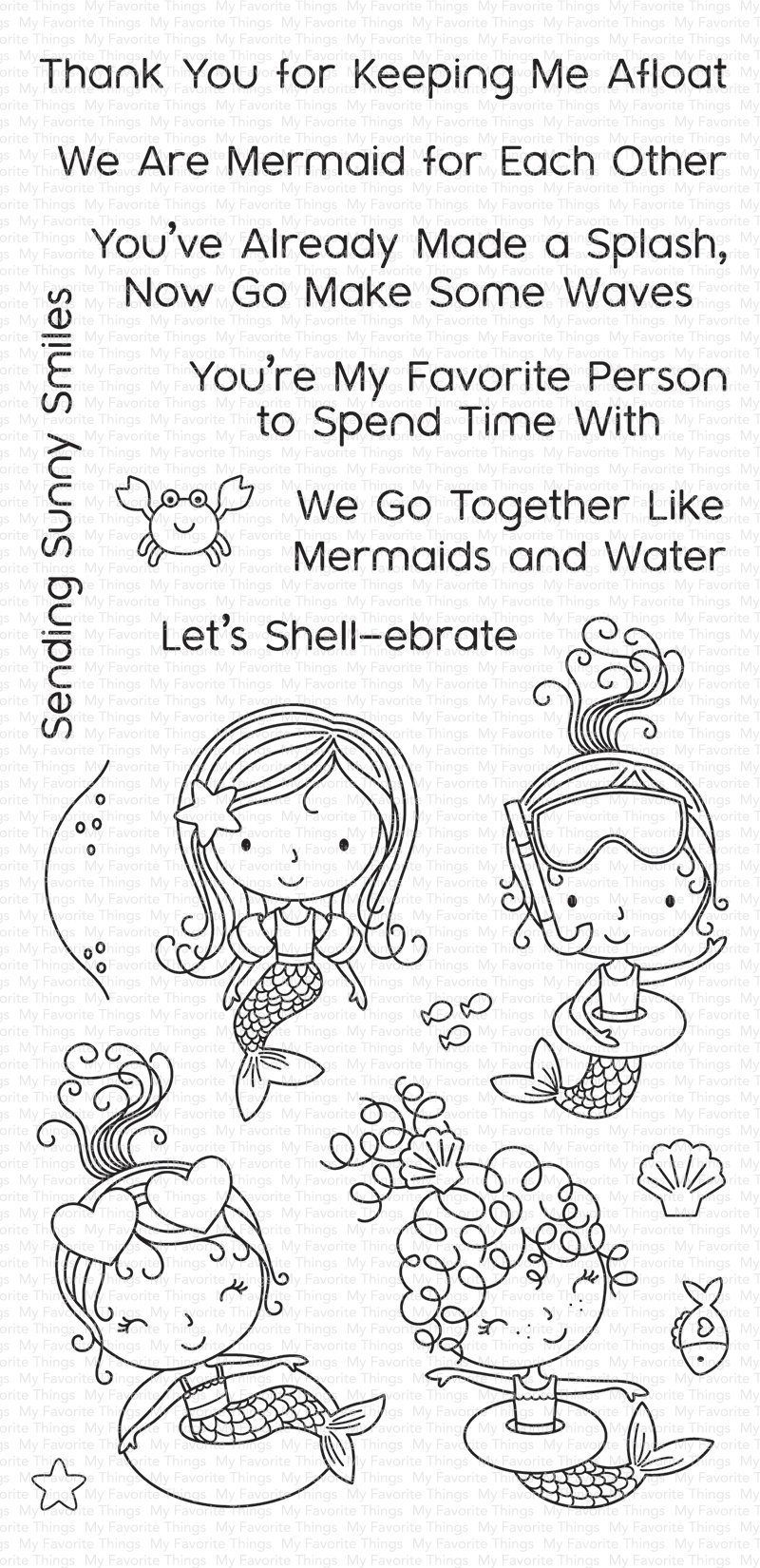 MY FAVORITE THINGS -Mermaid for Each Other STAMP & DIE SET
