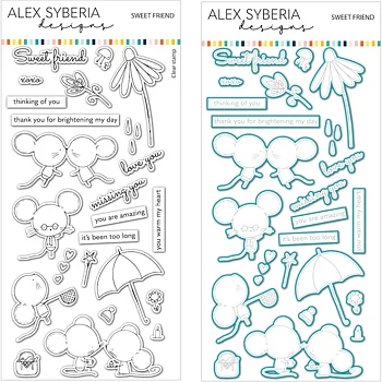 ALEX SYBERIA DESIGNS Sweet Friend Stamp and Die Bundle