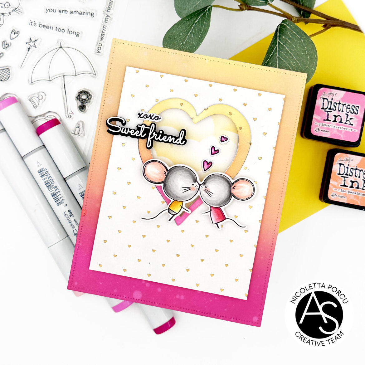 ALEX SYBERIA DESIGNS Sweet Friend Clear Stamp Set   - 13