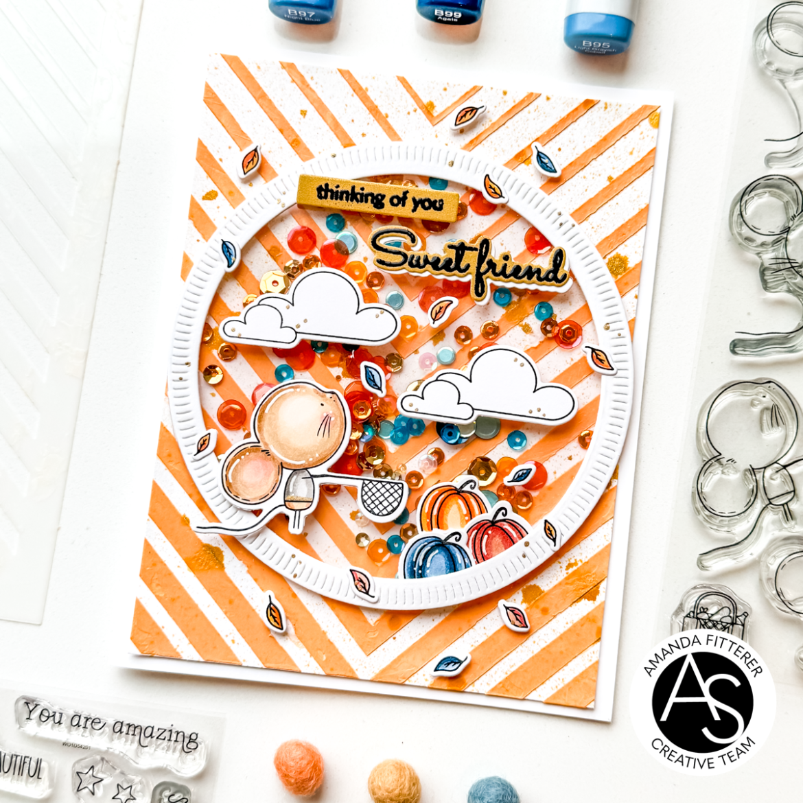 ALEX SYBERIA DESIGNS Sweet Friend Clear Stamp Set   - 18