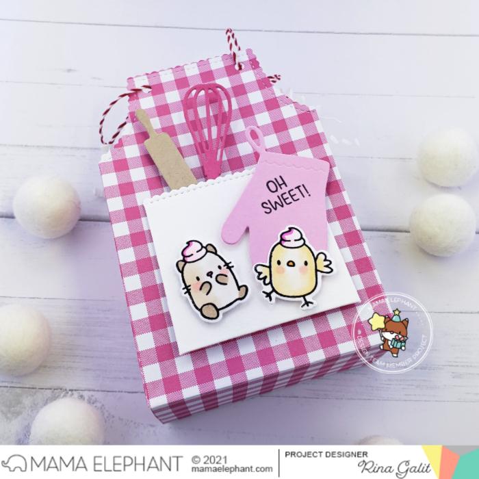MAMA ELEPHANT-APRON TREAT BAG - CREATIVE CUTS - 2