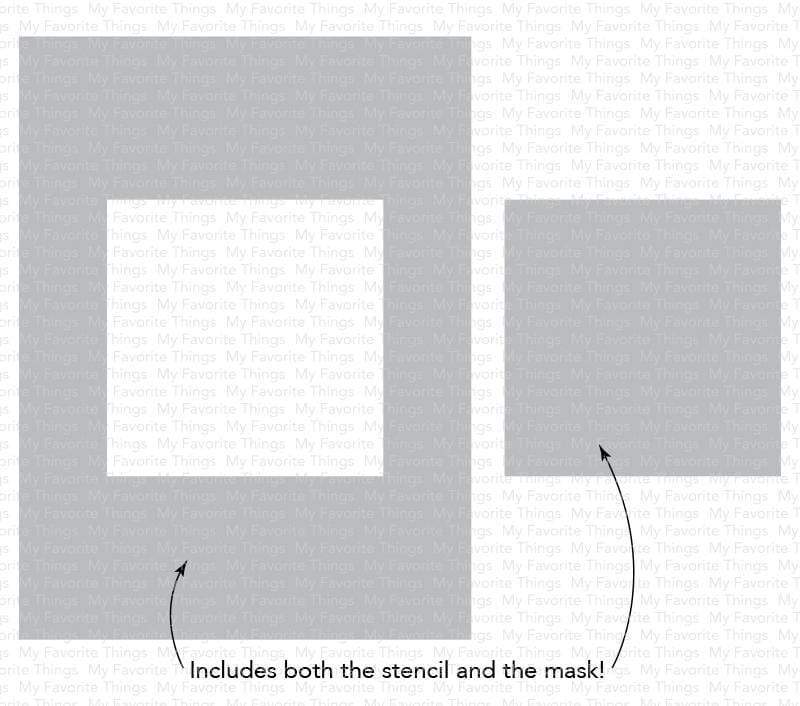 MY FAVORITE THINGS -Square Extraordinaire Stencil