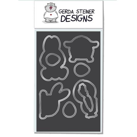 GERDA STEINERDESIGNS-Peeking Easter Friends 4x6 Die Set