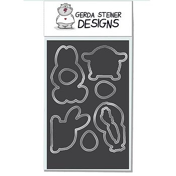 GERDA STEINER DESIGNS-Peeking Easter Friends 4x6 Die Set