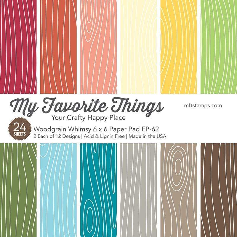 MY FAVORITE THINGS -Woodgrain Whimsy Paper Pad