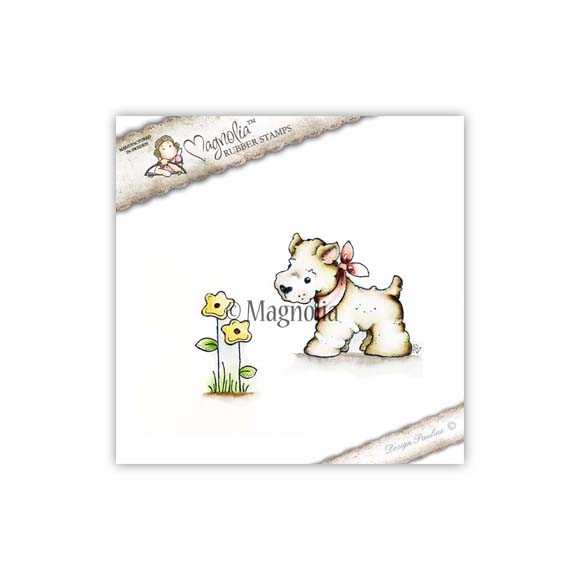MAGNOLIA CG-17 Little Westie with Flower