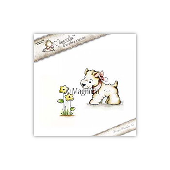 MAGNOLIA CG-17 Little Westie with Flower