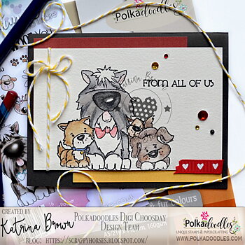 POLKADOODLES-Woof You Dogs Clear Stamp set