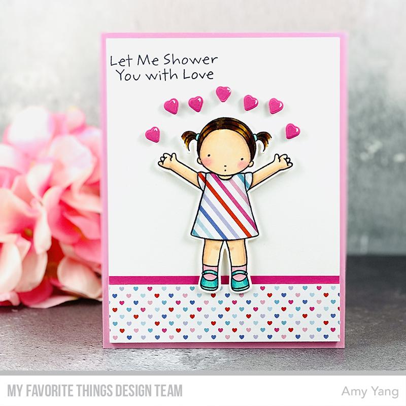 MY FAVORITE THINGS -PI Love is in the Air  STAMP & DIE SET - 5