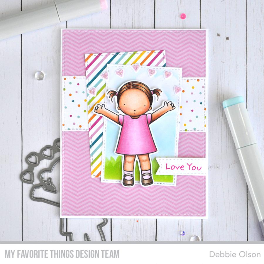 MY FAVORITE THINGS -PI Love is in the Air  STAMP & DIE SET - 3