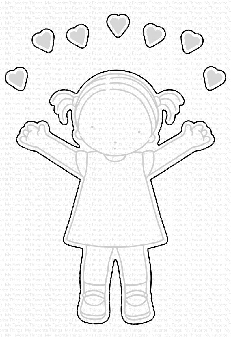MY FAVORITE THINGS -PI Love is in the Air  STAMP & DIE SET - 2
