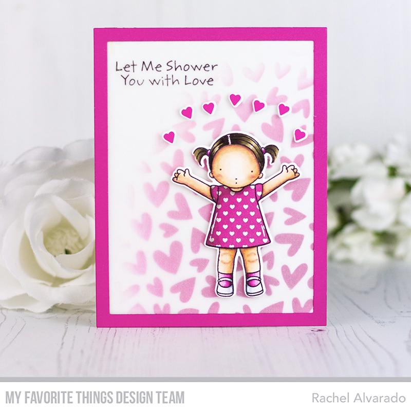 MY FAVORITE THINGS -PI Love is in the Air  STAMP & DIE SET - 6