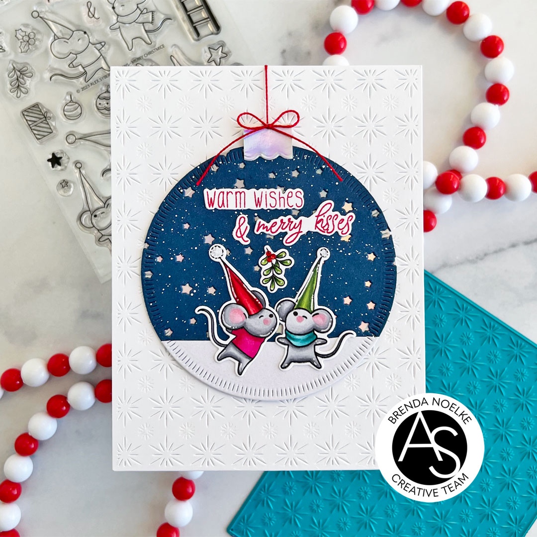 ALEX SYBERIA DESIGNS Merry Christmice Clear Stamp Set  - 6