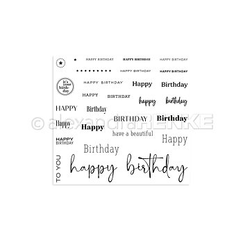 ALEXANDRA RENKE -Clear Stamp 'Happy Birthday'