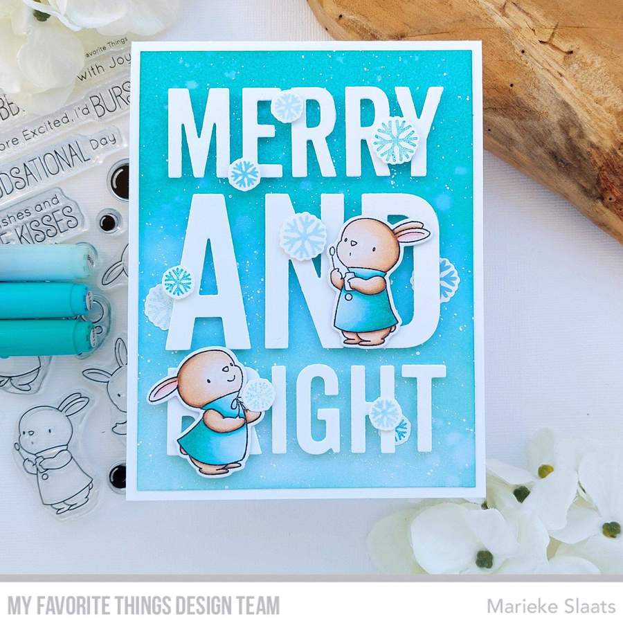 MY FAVORITE THINGS-BB Bubble Over with Joy  STAMP & DIE SET - 5