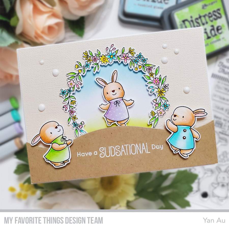 MY FAVORITE THINGS-BB Bubble Over with Joy  STAMP & DIE SET - 3