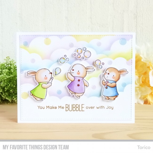 MY FAVORITE THINGS-BB Bubble Over with Joy  STAMP & DIE SET - 11
