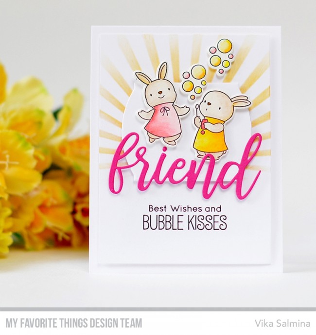 MY FAVORITE THINGS-BB Bubble Over with Joy  STAMP & DIE SET - 16