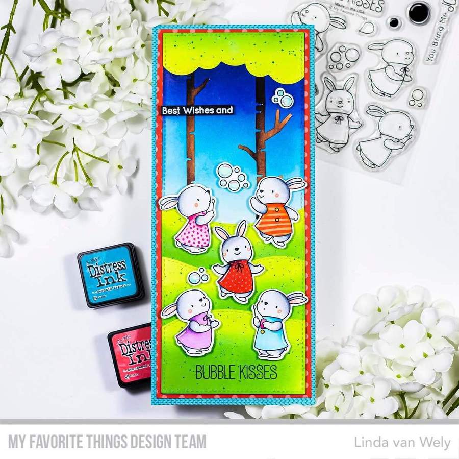 MY FAVORITE THINGS-BB Bubble Over with Joy  STAMP & DIE SET - 17