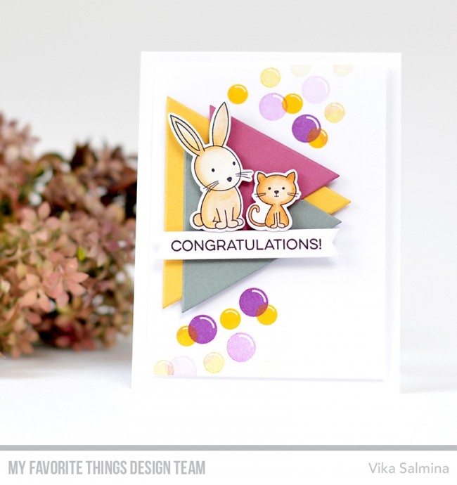 MY FAVORITE THINGS-BB Bubble Over with Joy  STAMP & DIE SET - 15