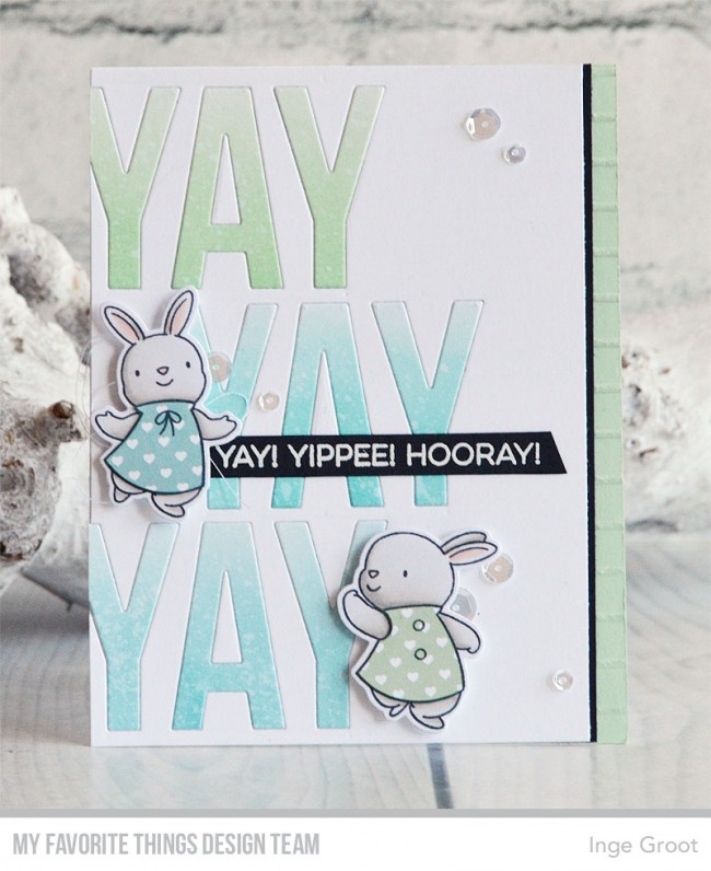 MY FAVORITE THINGS-BB Bubble Over with Joy  STAMP & DIE SET - 14