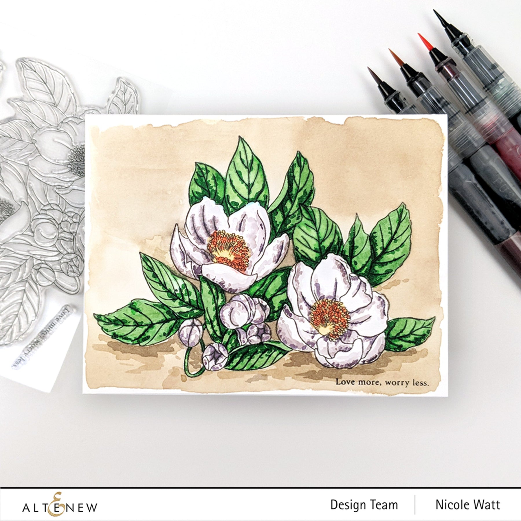 ALTENEW -Autumn Festival Liquid Watercolor - Brush Marker Refill Sea Forest - 4