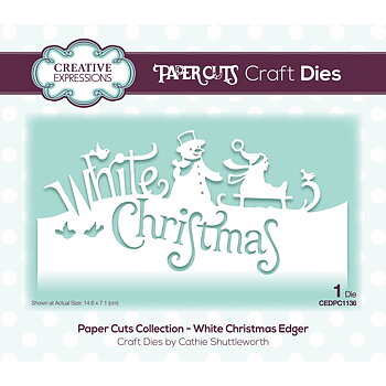 CREATIVE EXPRESSIONS-Craft  cuts dies white christmas