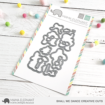  MAMA ELEPHANT -SHALL WE DANCE  STAMP& DIE SET
