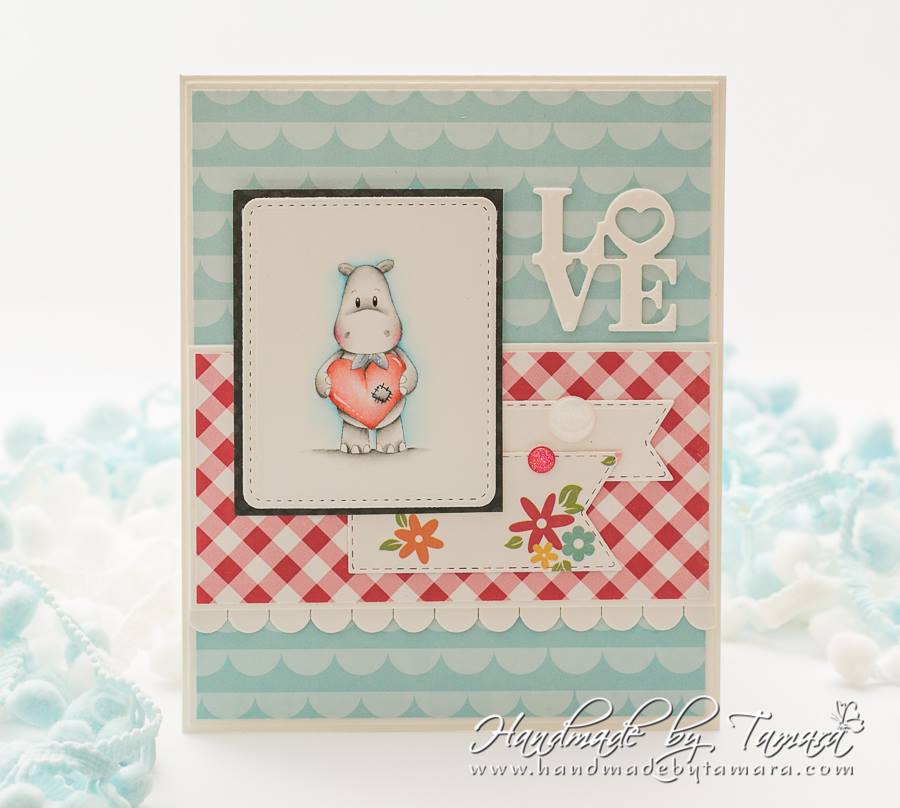 PAPER NEST DOLLS-Happy Birthday Hippo and Pig - 2