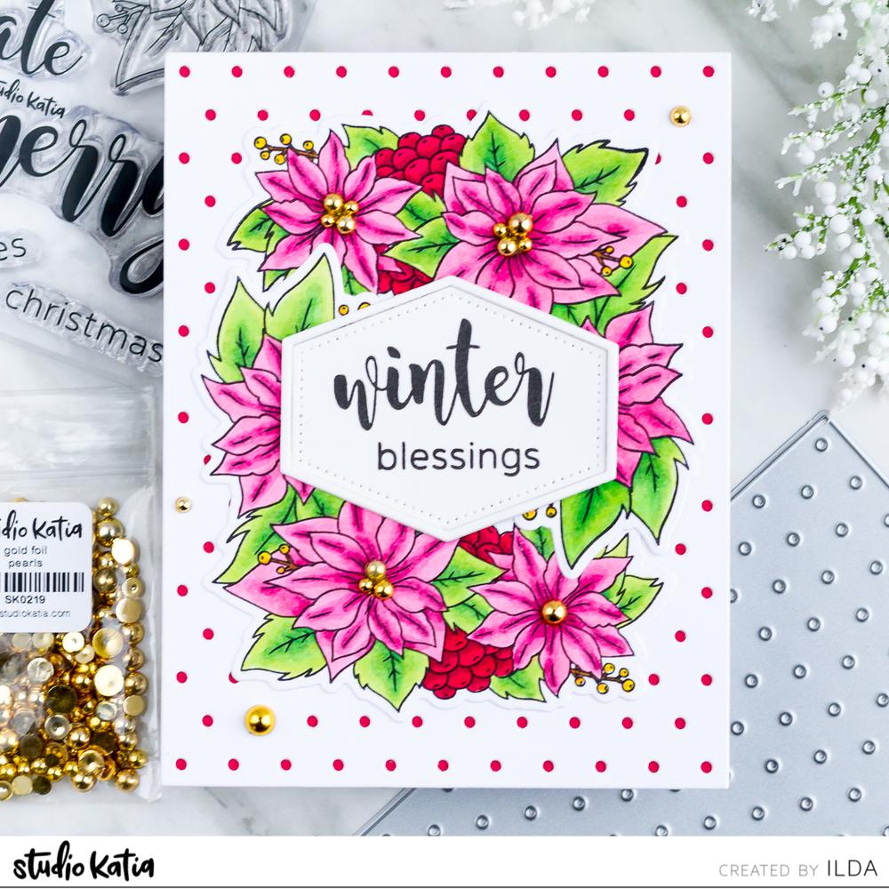 STUDIO KATIA-POINSETTIA BORDER - 6
