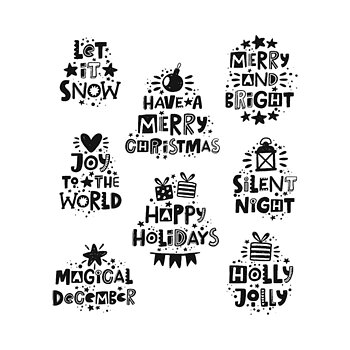 Tim Holtz Cling Rubber Stamps Holiday Whatnots CMS496