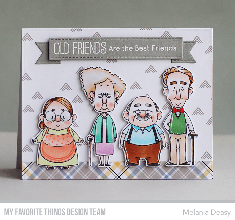 MY FAVORITE THINGS -BB Old Friends STAMP & DIE SET - 5