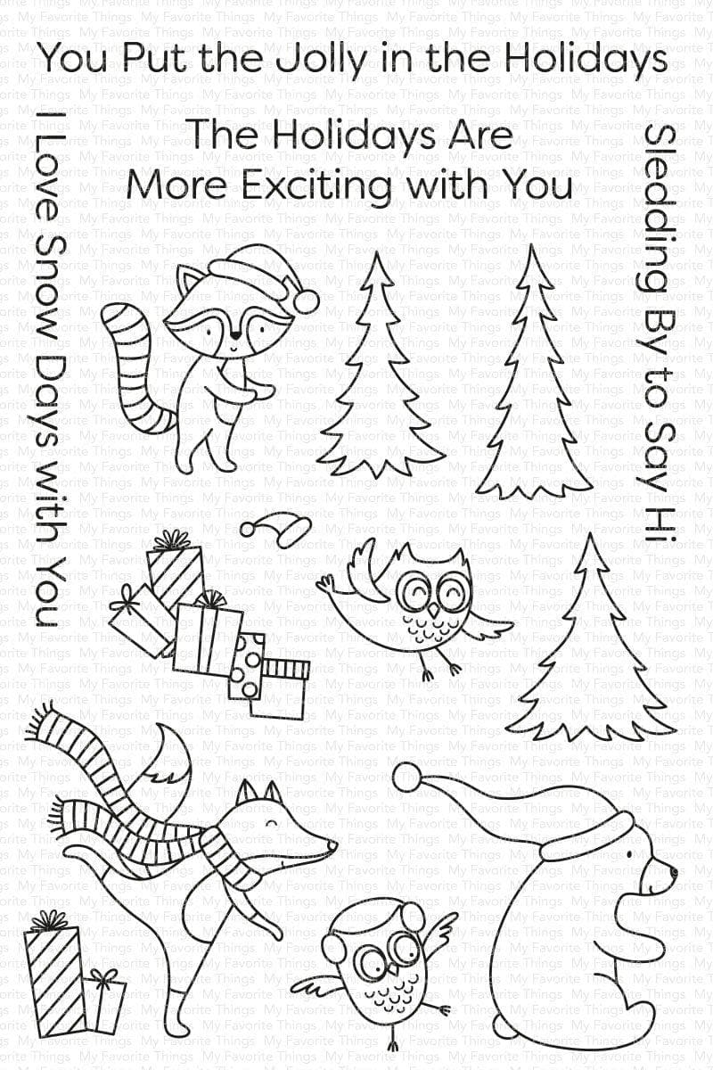MY FAVORITE THINGS -Put the Jolly in the Holidays  STAMP & DIE SET