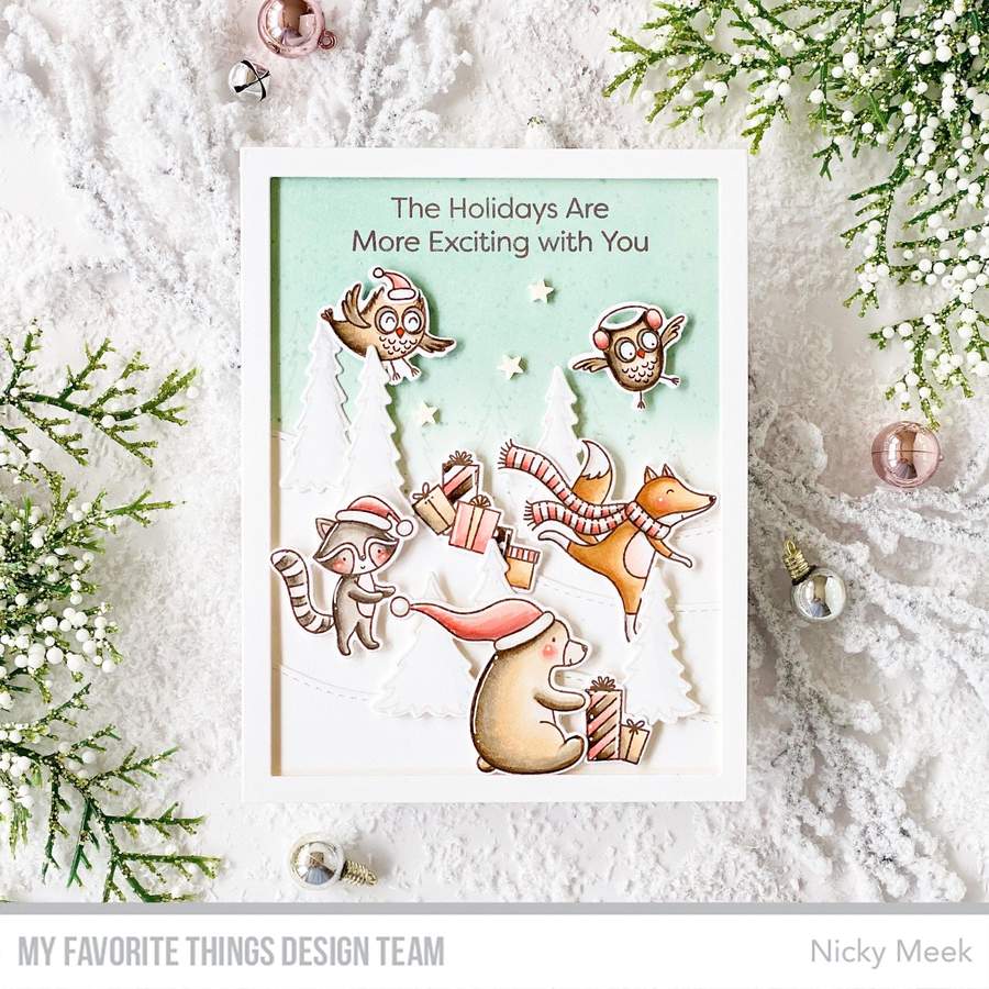 MY FAVORITE THINGS -Put the Jolly in the Holidays  STAMP & DIE SET - 3