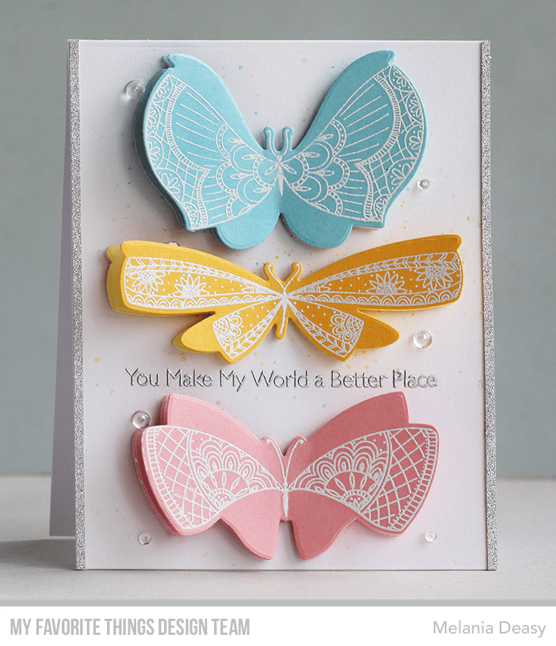 My Favorite Things -More Brilliant Butterflies STAMP & DIE SET - 8