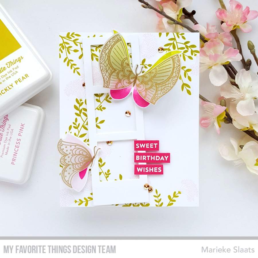 My Favorite Things -More Brilliant Butterflies STAMP & DIE SET - 4