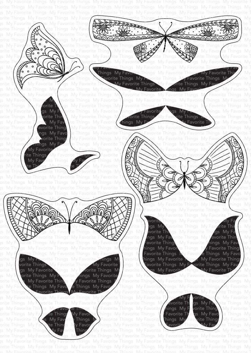 My Favorite Things -More Brilliant Butterflies STAMP & DIE SET