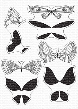 My Favorite Things -More Brilliant Butterflies STAMP & DIE SET