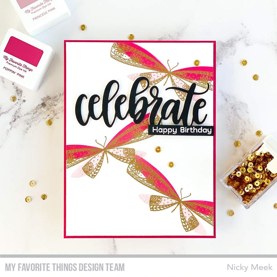 My Favorite Things -More Brilliant Butterflies STAMP & DIE SET - 10