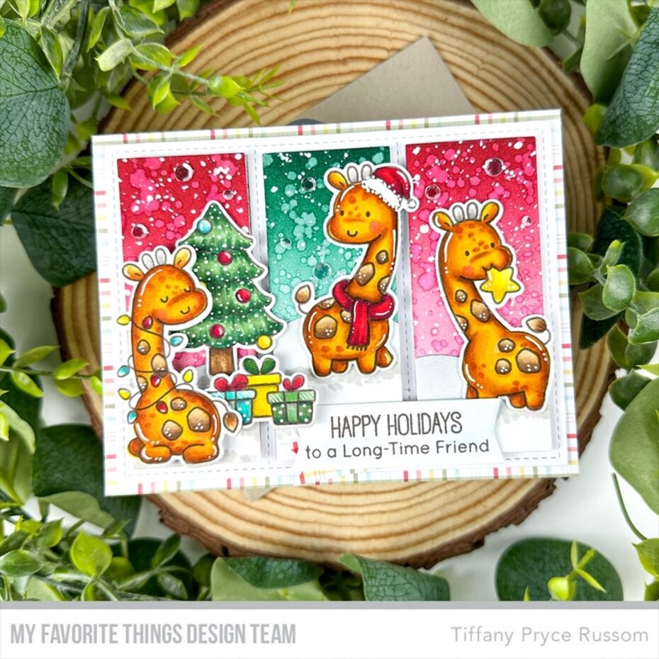 MY FAVORITE THINGS-JB Extra Long Holiday Wishes STAMP & DIE SET - 4