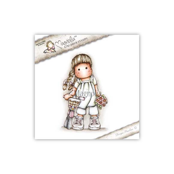 MAGNOLIA LZ09 Tilda with Bike MINI STAMP