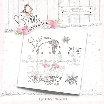 MAGNOLIA -MoC22 12 Month´s of Christmas ~ Dashing Snow {Rubber Stamp Sheet}