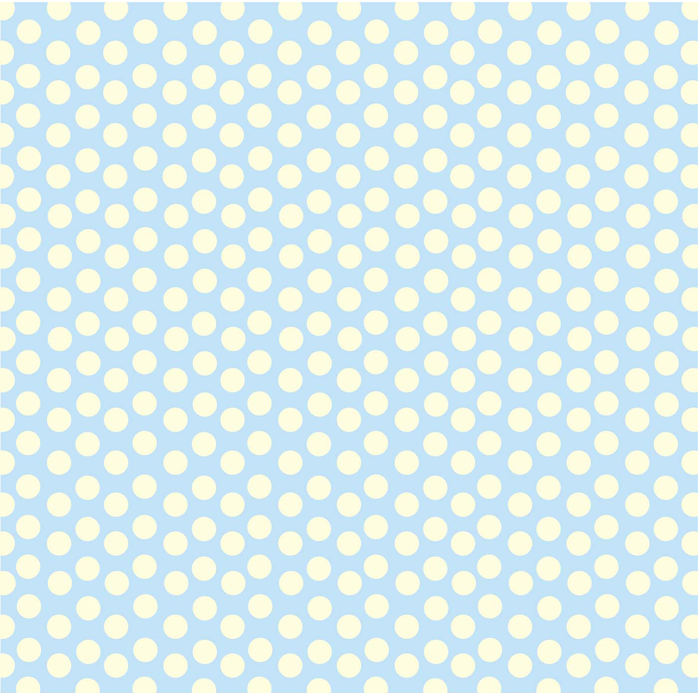 Canvas ljusblå med prickar