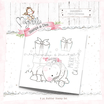 MAGNOLIA -MoC22 12 Month´s of Christmas ~ Merry Christmas {Rubber Stamp Sheet}