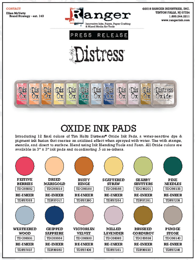  DISTRESS OXIDE-  TIM HOLTZ INK PAD-Chipped Sapphire  - 4