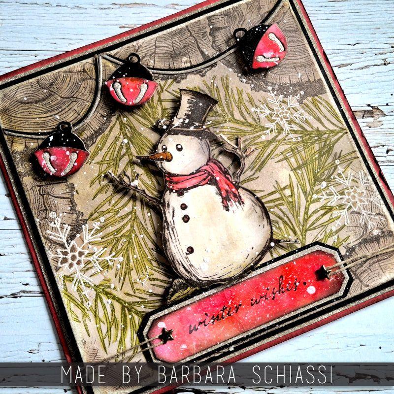 Tim Holtz Cling Rubber Stamps Mr. Frostie CSM499 - 14